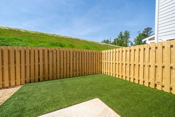 Fenced backyards